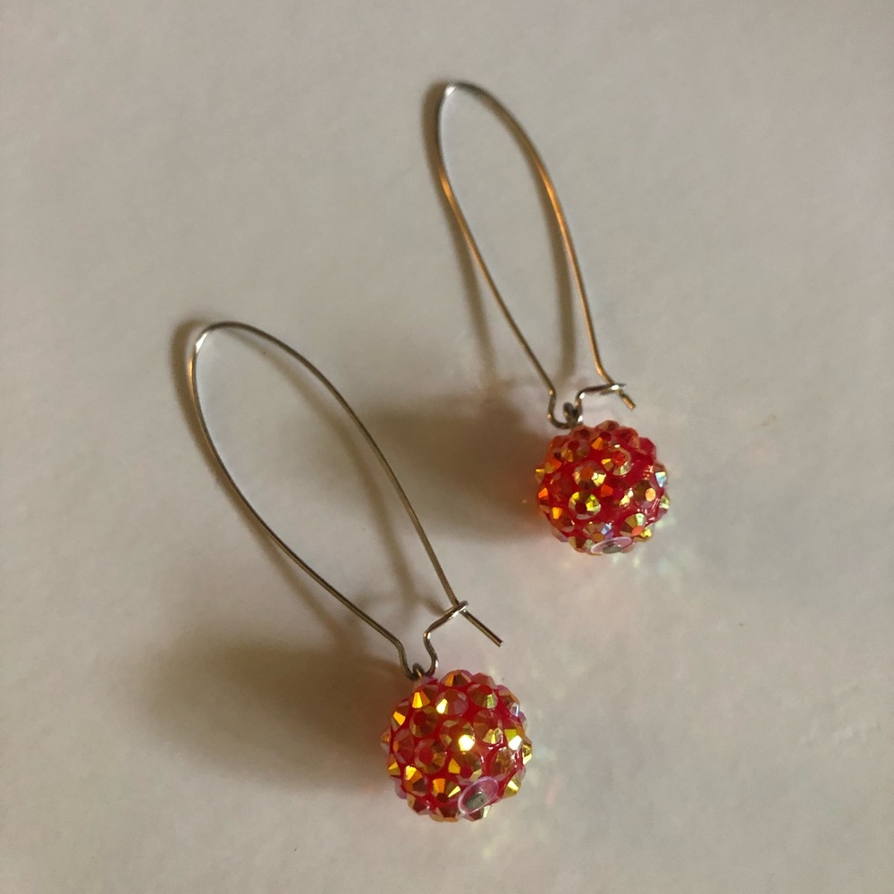 3/$10 Coral Ball Earrings